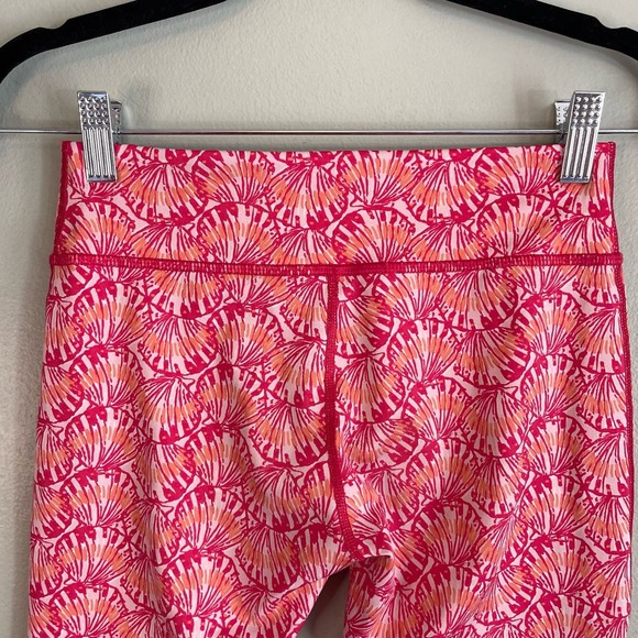 Vineyard Vines Leggings Womens M Performance Shell Print Yoga Activewear Pink - Picture 3 of 7